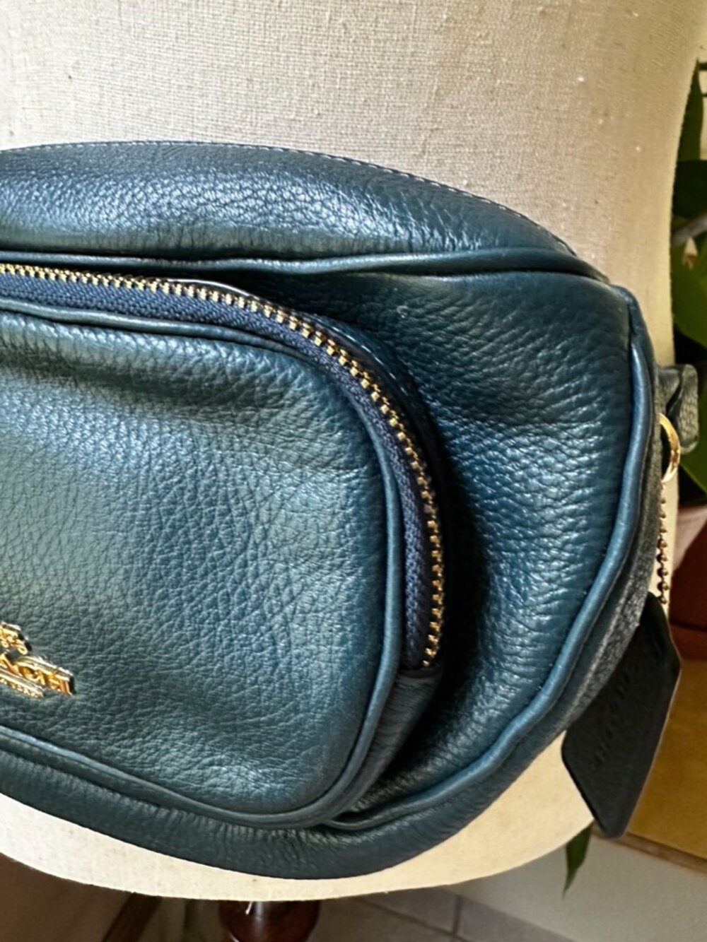 Coach Belt Bag/Fanny Pack, Dark Teal, Like New - Picture 11 of 15